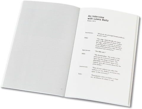 An Interview with Lewis Baltz