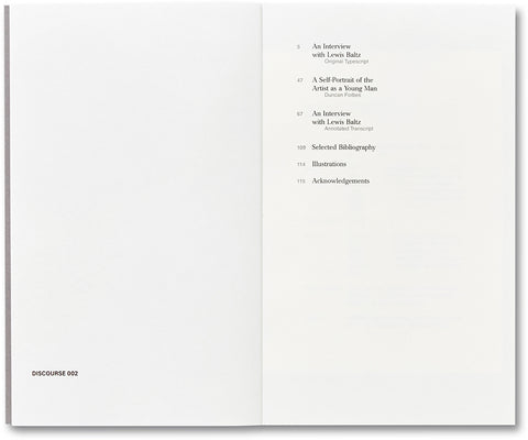 An Interview with Lewis Baltz